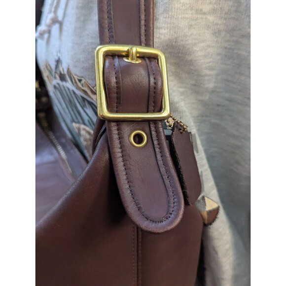 Coach Vintage XL Duffle Feed Sac 9085 in Mahogany Cowhide Leather - EUC - Picture 4 of 15